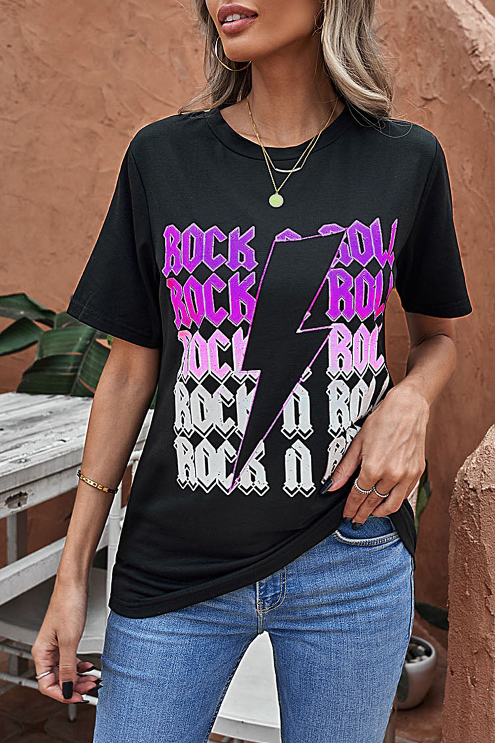 Rock & Roll Lightning Bolt Top